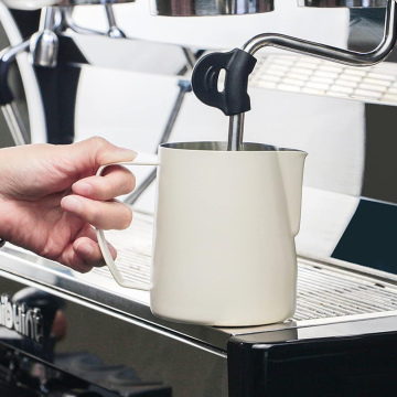 HO006	Hogar Cocina Taza de Café Latte Art 600 ml con aguja (color blanco)