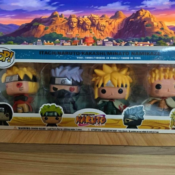 JU030	Juguete SET DE FIGURAS DE 4"- NARUTO-4 UNIDADES (2 MEZCLAS)