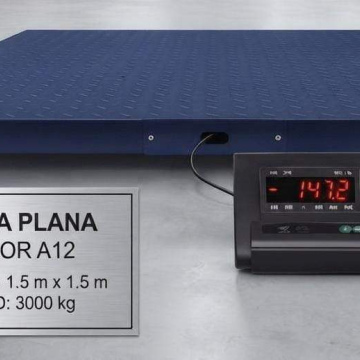 BAL23	Balanza Báscula Piso A12E 3000Kg/0.5Kg 1.5m*1.5m*10cm