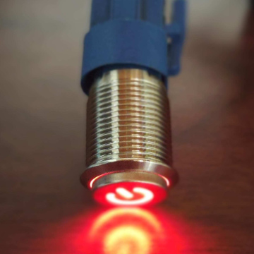 A220	Electrónico Interruptor Botón 220V Enllavar Inoxidable 16mm Luz Rojo