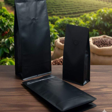 EMP95a	Empaque Bolsa Café 2 libra 15*32.5+10cm Negro