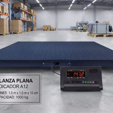 BAL21	Balanza Báscula Piso A12E 1000Kg/0.2Kg 1.0m*1.0m*10cm