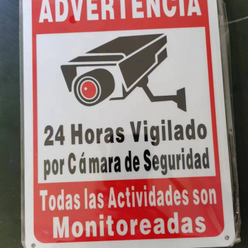K126	Hogar Seguridad Cámara Rótulo Cartelera: 25*18cm "VigilanK126	Hogar Seguridad Cámara Rótulo Cartelera: 25*18cm "Vigilancia 24 horas"cia 24 horas"