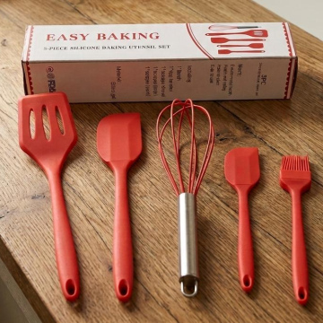 HO063	Hogar Cocina Juego de Cuchara+Cepillo+Batidora 5 pieza en juego