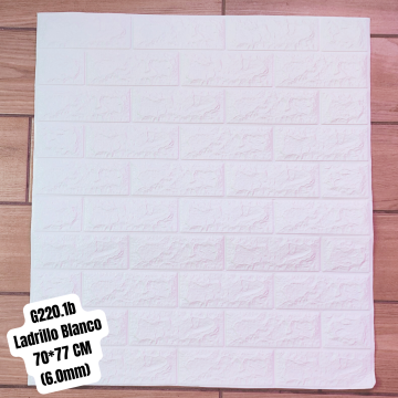 PEG06	Pegatina Ladrillo 70*77CM ZW-0160 (Blanco 6.0mm)6/