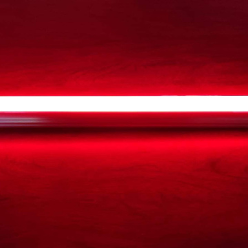 LUZ04	Luz Tubo T5 Entero 1.2M 110V 18W Color (Rojo) SIN IVA