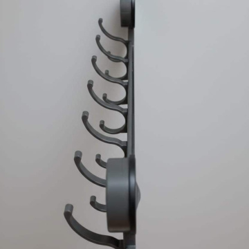 HO001	Hogar Baño Gancha para Ropa Ventosa 7 Pin 52*17*6cm aluminio (color Metal)