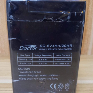 ELE25	Electrónico Batería Cuadrado  6V/4Ah Sellado Recargable (Para Indicador de Balanza)